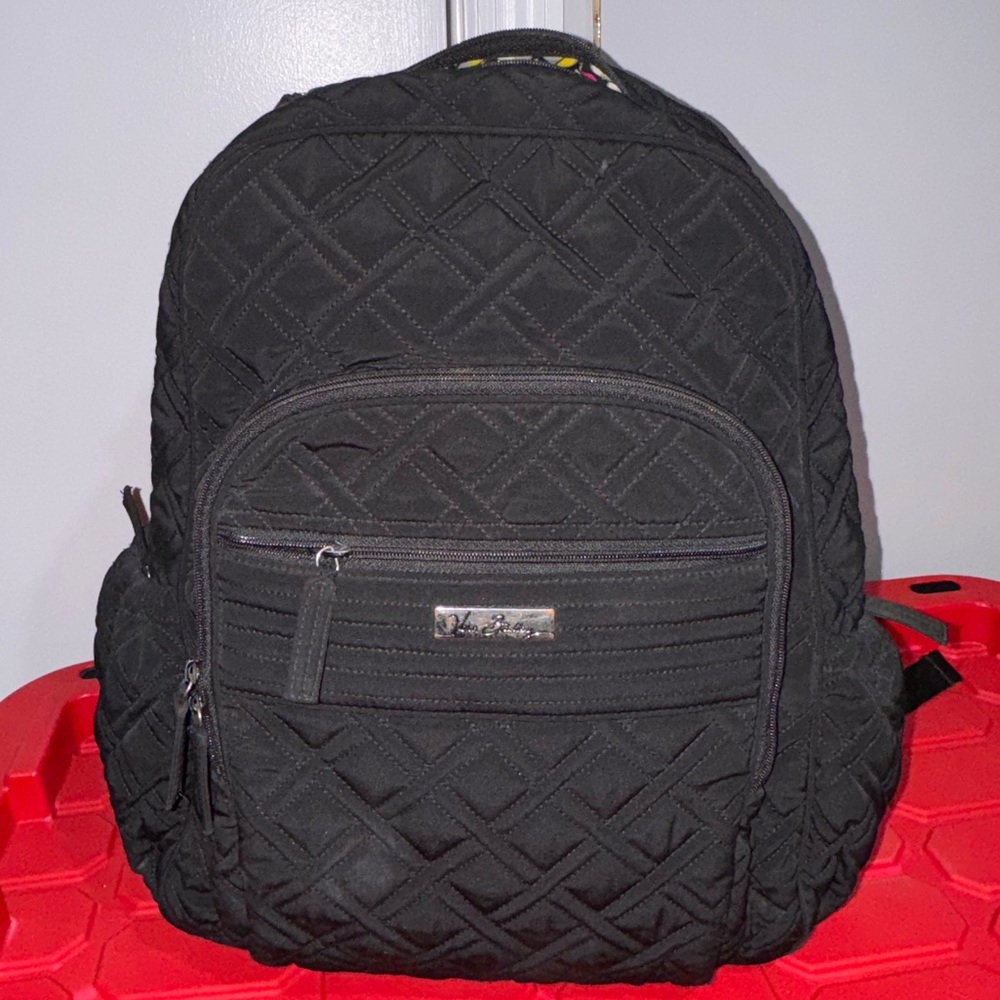 Vera Bradley Black Quilted Backpack